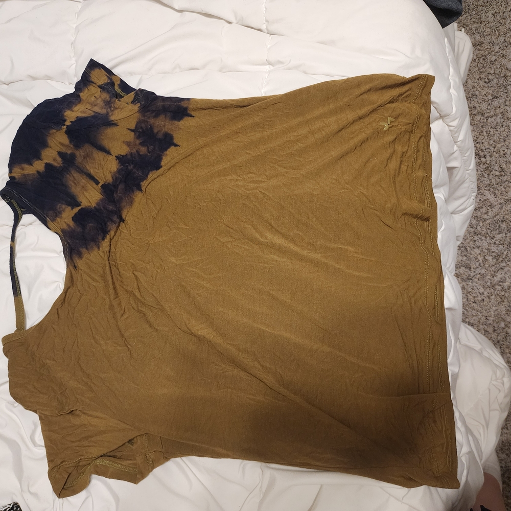 Tie-Dye Brown and Black Women's Top